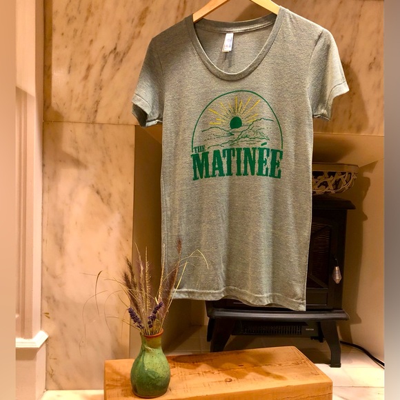 The Matinee Band T-ShirtAmerican Apparel Heather Green/ Sz MEd - Picture 1 of 4